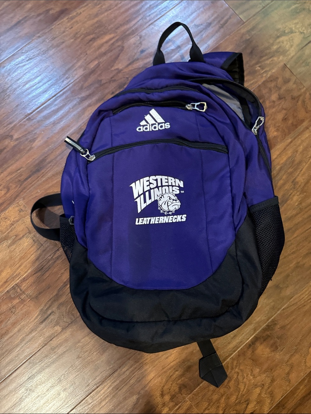 Adidas Western Illinois Purple & Black Backpack